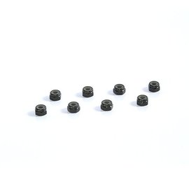 Tuning Haus TUH1066  Black Aluminum 4mm Locknuts (8)