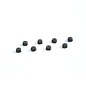 TUH1066  Black Aluminum 4mm Locknuts (8)