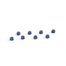 TUH1068  Dark Blue Aluminum 4mm Locknuts (8)