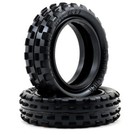 Schumacher U6592  Yellow Stagger Rib Slim 2.2" 1/10 2WD Buggy Front Carpet Tires (2)