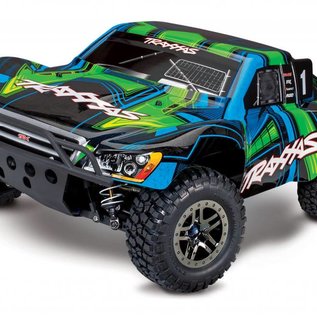 Traxxas TRA68077-4  Green Slash 4x4 Ultimate 1/10 4wd Short Course Race Truck