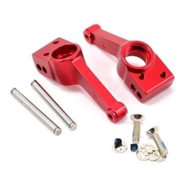 Traxxas TRA1952A  Red Alu Rear Stub Axle Carriers (2) Hoss Rustler Slash Stampede 4wd