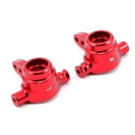 Traxxas TRA6837R  Red Alu Steering Blocks (L&R) (2) Hoss Rustler Slash Stampede 4x4