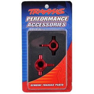Traxxas TRA6837R  Red Alu Steering Blocks (L&R) (2) Hoss Rustler Slash Stampede 4x4
