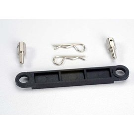 Traxxas TRA3727  Black Battery Hold-Down Plate: Rustler Bandit