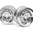 HPI HPI33472  Chrome Vintage Wheel, 26mm (0mm Offset) (2) VTA