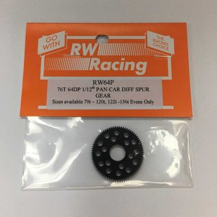 RW RW76P  RW 64P 76T Pan Car Spur Gears for Ball Diff's or any spool except Xray
