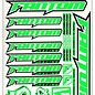 Fantom Racing FAN70167  Vinyl Team Sticker Sheet - Green/Black