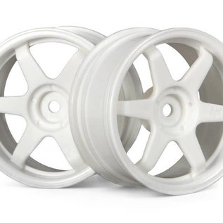 HPI HPI3840  TE37 Wheel, 26mm-3mm Offset, White