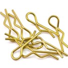 Bittydesign BDYBC-8GO  Gold Bittydesign 1/10th Body Clips (8) left and right side specific clips BC8GO