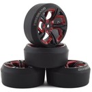 Firebrand RC FBR99550 Firebrand RC Hydra XDR3 5° Pre-Mounted Slick Drift Tires (4) (Red/Black)
