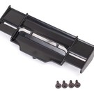 Traxxas TRA6721  Black Rear Wing w/ Hardware: Rustler 4x4
