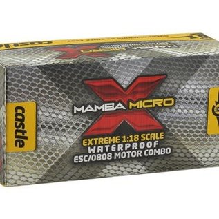 Castle Creations CSE010-0147-02  Castle Creations Mamba Micro X 1/18th Scale Brushless Combo (5300KV)