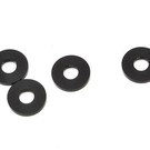 Yokomo YOKZC-A3810BA  Yokomo 3x8x1mm Aluminum Spacer (Black) (4)