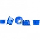 Avid RC AVN-M4F-AL-BLU  Blue Aluminum 4mm Flanged Locknuts (5)