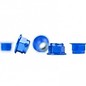 Avid RC AVN-M4F-AL-BLU  Blue Aluminum 4mm Flanged Locknuts (5)