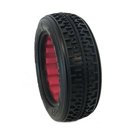 AKA Racing AKA13208VR  1:10 Buggy Rebar 2wd Front w/ Red Inserts (2) (Super Soft)