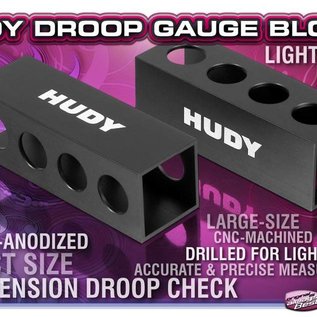 Hudy HUD107704  Chassis Droop Blocks 30mm 1/8 Off-Road