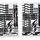 Serpent SER401456 Serpent Decal Sheet (Chrome) (2) (S411)