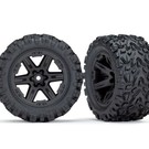 Traxxas TRA6774  Rustler Rear Black Talon Extreme Tires (2.8")(2)