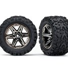 Traxxas TRA6774X  Rustler Chrome Rear Talon Extreme Tires (2.8")(2)