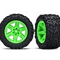 Traxxas TRA6773G  Ruslter 4x4 Green Talon Extreme Tires (2.8")(2)