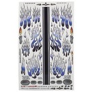 Firebrand RC FBR1DECFLB481  Firebrand RC Flames Ballers Decal Sheet (Blue) (8.5x14")