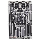 Firebrand RC FBR1DECMUF245  Firebrand RC Pipes & Mufflers Multi-Fit Decal Sheet