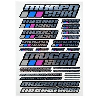 Mugen Seiki MUGP0403  Mugen Seiki Large Decal Sheet (Chrome)