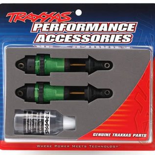 Traxxas TRA7461G  Green GTR Long Shocks (2) Hoss Rustler Slash Stampede 4x4