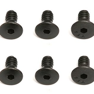 Team Associated ASC6291  4-40 x 1/4 Inch Countersunk Hex Screws (6)