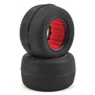 AKA Racing AKA13403CR 1/10 Stadium Truck Slicks Clay W/Red Insert (2)