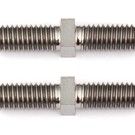 Team Associated ASC1410  FT Titanium Turnbuckles, M3x16 mm/0.630 in, silver  RC10R5 & RC12R5