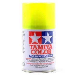 Tamiya TAM86027  PS-27 Polycarb Spray Fluorescent Yellow 3oz  86027