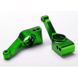 Traxxas TRA1952G   Green Alu Rear Stub Axle Carriers (2) Hoss Rustler Slash Stampede 4wd