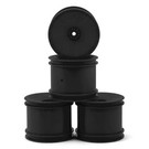 DE Racing DER-SS4-LB  Black Speedline 2.2" 1/10 Stadium Truck 12mm Hex Wheels (4) for 22T