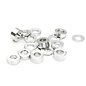 Integy C26777SILVER Billet Machined 16pcs Aluminum M3x6 Washer Spacer (0.5, 1.0, 2.0, 3.0mm)