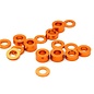 Integy C26777ORANGE Billet Machined 16pcs Aluminum M3x6 Washer Spacer (0.5, 1.0, 2.0, 3.0mm)