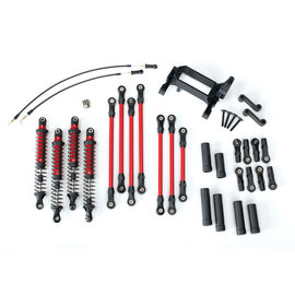 Traxxas TRA8140R  TRX-4 Complete Long Arm Lift Kit (Red-Anodized)