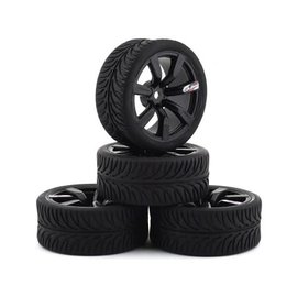 Firebrand RC FBR1SHANXX467  FBR69246 Black Shanx RT3 On-Road Tires (4)