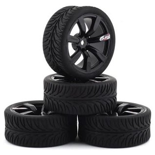 Firebrand RC FBR1SHANXX467  FBR69246 Black Shanx RT3 On-Road Tires (4)