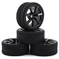 Firebrand RC FBR1SHANXX467  FBR69246 Black Shanx RT3 On-Road Tires (4)
