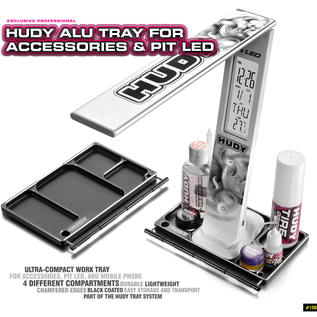 Hudy HUD109880  Aluminum Tray for Accessories & Pit LED