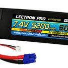 Lectron Pro 2S5200-50E  2S 7.4v 5200mAh 50C Lipo Battery w/ EC3