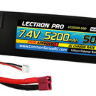 Lectron Pro 2S5200-50D  2S 7.4v 5200mAh 50C LiPo Battery w/ Deans