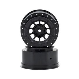 J Concepts JCO3351B  Black Hazard Slash Rear, Slash 4X4 F&R Wheel (2)