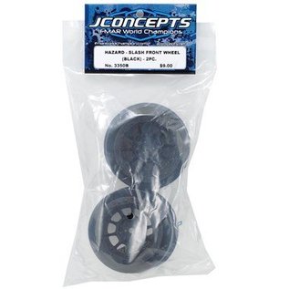 J Concepts 3350B Hazard Slash 2WD Fr Wheel Blk (2)