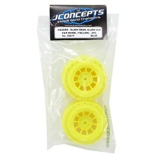 J Concepts JCO3351Y  Hazard Slash Rear, Slash 4X4 Front & Rear Wheel Yellow  (2)