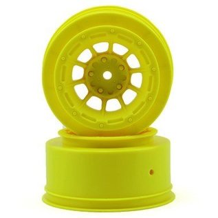 J Concepts JCO3350Y  Yellow Hazard Slash 2WD Front Wheel  (2)