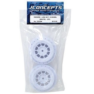 J Concepts JCO3352W  White Hazard  SCT410SL,  SCT-E, 22 SCT Wheel (2)